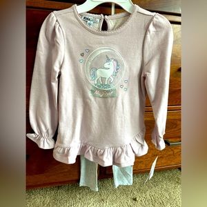 Unicorn 2 piece outfit set
